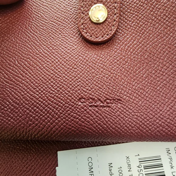 Coach Leather Tech Wristlet Wallet Pink Lemonade Women's NWT - Picture 10 of 12